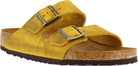 Birkenstock Arizona Lit de pied souple en cuir Nubuck huilé - Unisexe