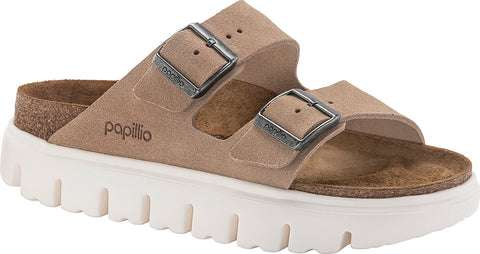 Birkenstock Sandales Arizona Chunky cuir suède [Étroite] - Femme