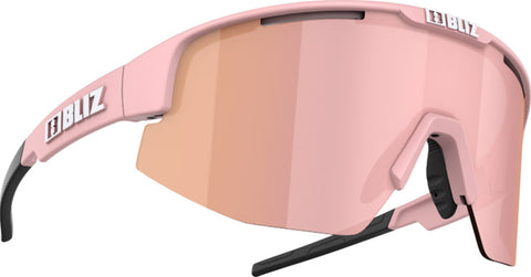 Bliz Lunettes de soleil Matrix - Matt Powder Pink - Lentille Brown With Rose Multi - Unisexe