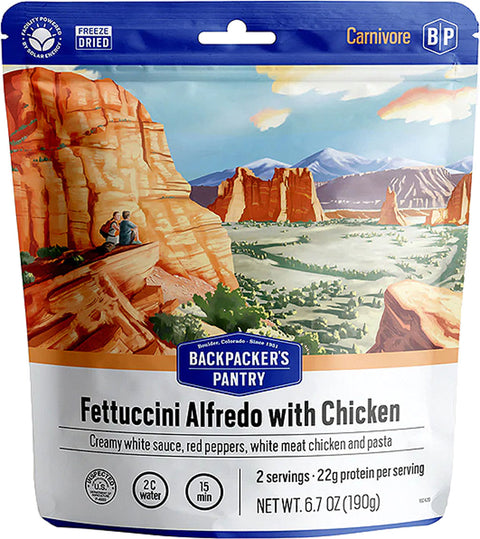 Backpacker's Pantry Fettuccini Alfredo au poulet
