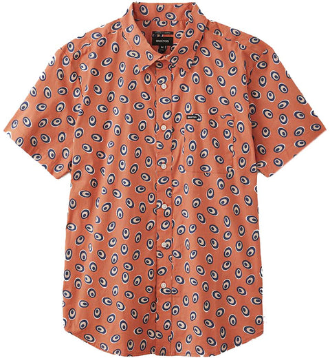 Brixton Chemise tissée à manches courtes à imprimé Charter - Homme