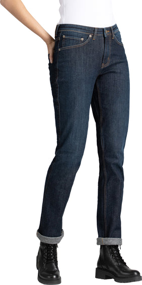Duer Jean droit à coupe ajustée en denim Fireside - Femme