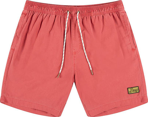 Deus Ex Machina Shorts de plage couleur unie Sandbar Garment Dye - Homme