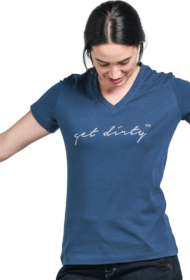 Dovetail Workwear T-shirt à encolure en V Get Dirty - Femme