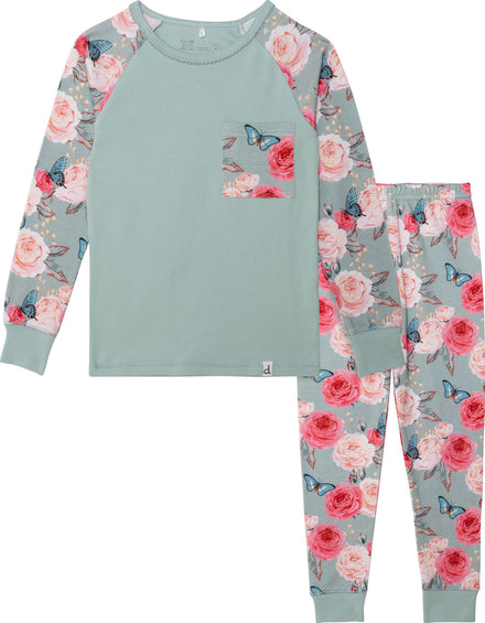 Deux par Deux Ensemble pyjama deux-pièces avec imprimé en coton biologique - Bébé Fille