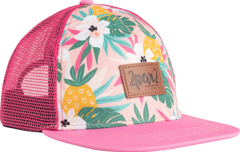 Deux par Deux Casquette à imprimé Fleurs Tropical - Enfant