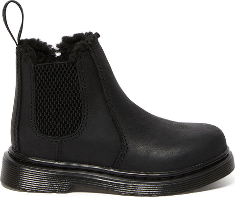 Dr. Martens Bottes en cuir 2976 Chelsea avec doublure synthétique - Tout-petit