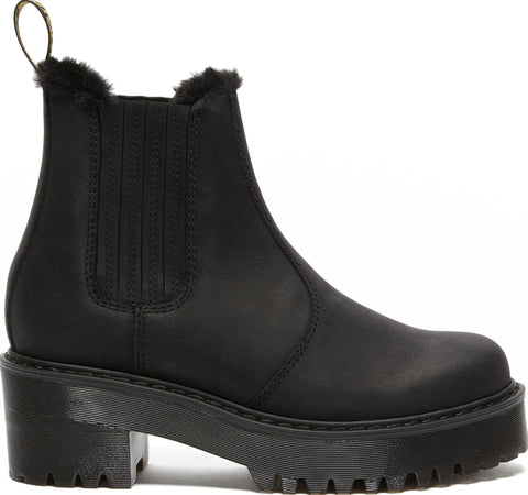Dr. Martens Bottes en cuir doublées de fausse fourrure Rometty - Femme