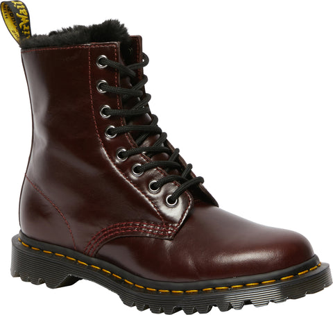Dr. Martens Bottes en cuir Serena 1460 doublées de fourrure synthétique - Femme