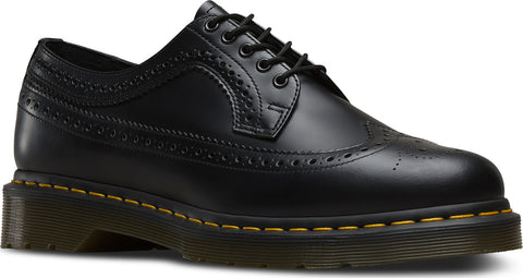 Dr. Martens Souliers en cuir Brogue Smooth 3989 Yellow Stitch - Unisexe