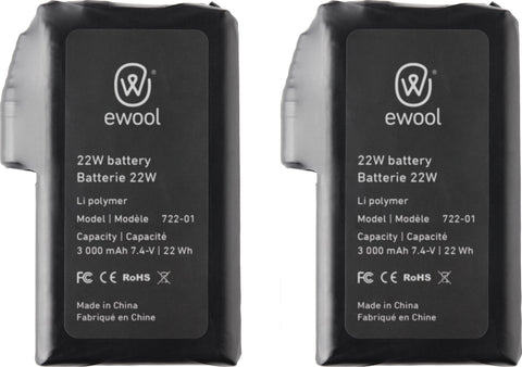 ewool Paire de batteries pour gants et couvre-bas