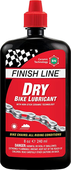 Finish Line Lubrifiant sec pour vélo Dry 8 onces (boîte de 8)