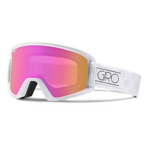Giro Lunettes de ski Dylan - White Tonal Dots - Lentille Amber Pink Femme