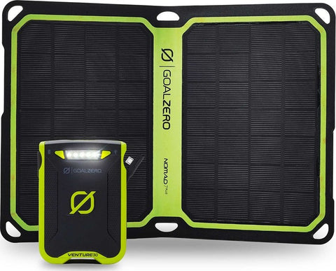 Goal Zero Banque d'Alimentation Venture 30 + Kit Solaire Nomad 7