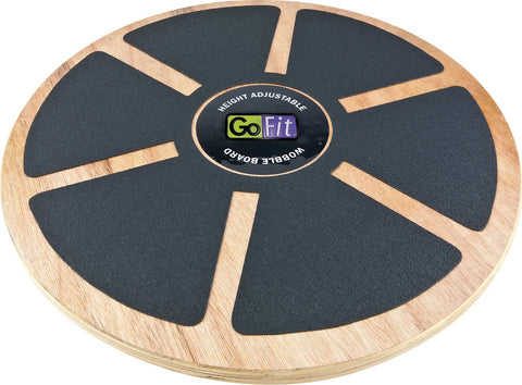 GoFit Planche oscillante en bois réglable de hauteur 15