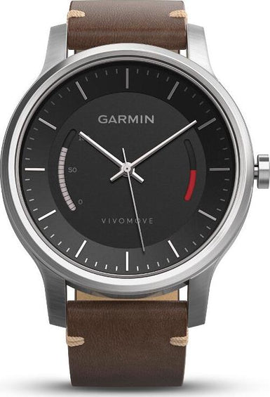 Garmin |Montre Vivomove Classic bracelet en cuir