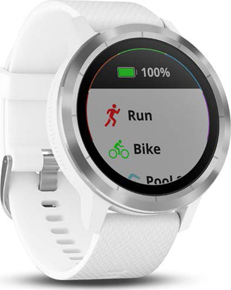 Garmin Montre GPS Vivoactive 3 Acier avec silicone