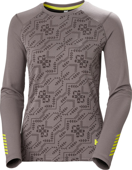 Helly Hansen Chandail À Col Rond Lifa Active Graphic - Femme