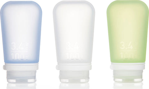 humangear Paquets de 3 Bouteilles Silicones GoToob+ Large