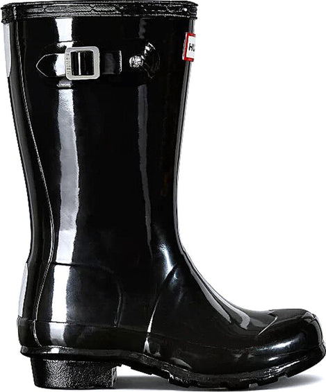Hunter Bottes de pluie à fini brillant Wellington Original - Grand Enfant