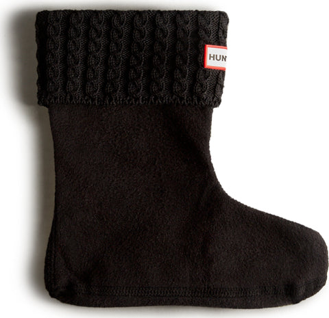 Hunter Chaussettes pour bottes courtes en tricot à mini torsades recyclées - Unisexe
