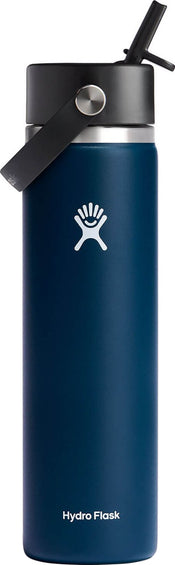 Hydro Flask Bouteille d'eau à large ouverture avec bouchon de paille Flex 710ml