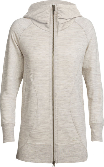 Icebreaker Chandail à glissière et capuchon Dia Long Femme
