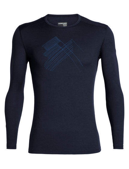 Icebreaker 200 Oasis LS Crewe Snap Head - Homme