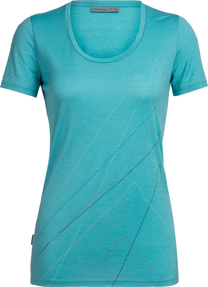 Icebreaker T-shirt à manches courtes Tech Lite Scoop Pinnacle - Femme