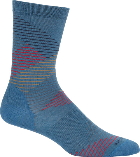 Icebreaker Chaussettes Lifestyle Fine Gauge Crew Dashes - Femme