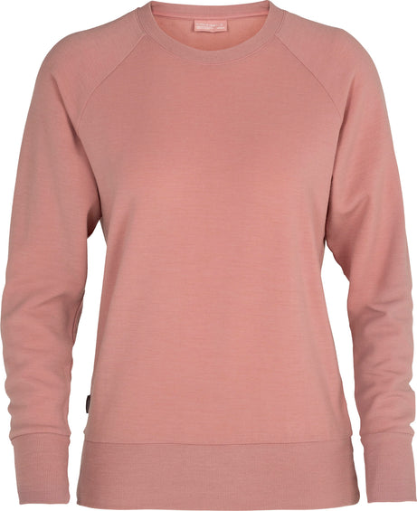 Icebreaker Chandail à manches longues et col rond Nature Dye Helliers - Femme