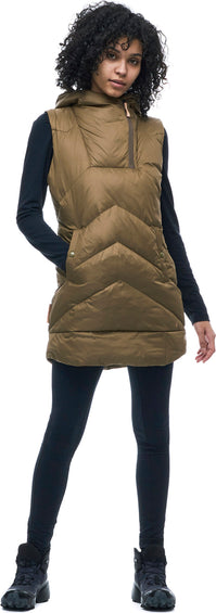 Indyeva Robe en duvet sans manches à capuche Selimut - Femme