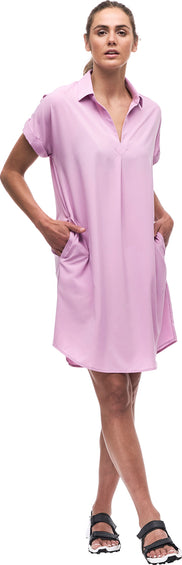 Indyeva Robe chemise à manches courtes longueur genou Frivol - Femme