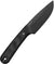 The James Brand Couteau The Hell Gap - Black - Black - Micarta - Straight