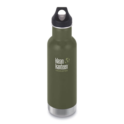 Klean Kanteen Bouteille Classic en acier inoxydable avec couvercle loop - 20 Onces