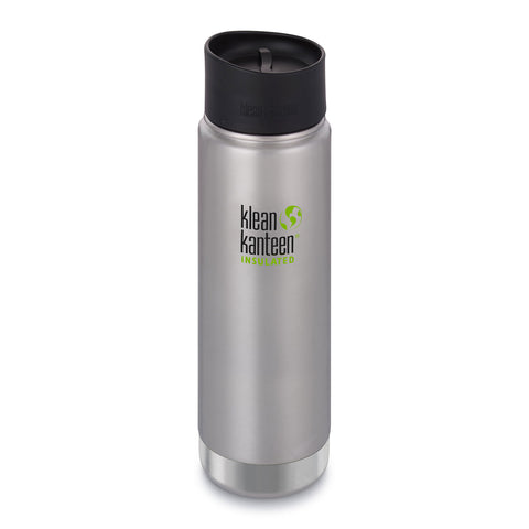Klean Kanteen Bouteille Wide isolante en acier inoxydable 20 onces avec Couvercle Café