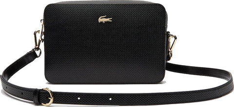Lacoste Sac bandoulière carré Chantaco en cuir piqué uni Femme