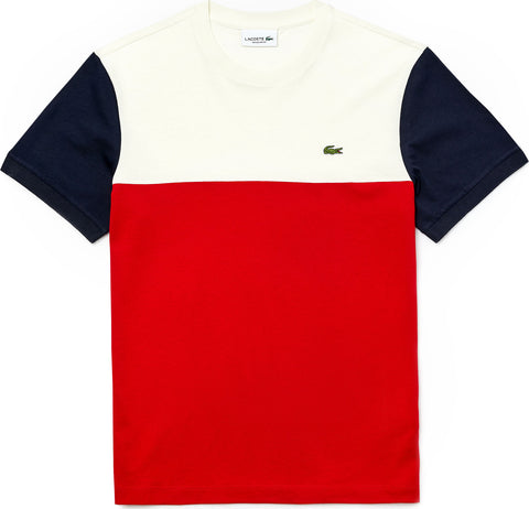 Lacoste T-Shirt à col rond en cotton Color-Block - Homme