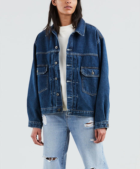 Levi's Made & Crafted Manteau léger Trucker Love letter en denim Femme