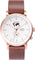 La Maison Inland Montre de 41mm avec ceinture supplémentaire de 20mm The August - Unisexe - Rose Gold - White - Brown Leather
