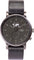 La Maison Inland Montre de 41mm avec ceinture supplémentaire de 20mm The August - Unisexe - Charcoal - Olive grey - Black Leather