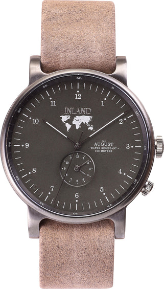 La Maison Inland Montre de 41mm avec ceinture supplémentaire de 20mm The August - Unisexe