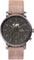 La Maison Inland Montre de 41mm avec ceinture supplémentaire de 20mm The August - Unisexe - Charcoal - Olive grey - Rustic Grey Leather
