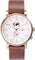 La Maison Inland Montre de 41mm avec ceinture supplémentaire de 20mm The August - Unisexe - Antique Gold - Cream - Brown Leather