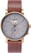 La Maison Inland Montre de 41mm avec ceinture supplémentaire de 20mm The August - Unisexe - Antique Gold - Grey - Brown Leather