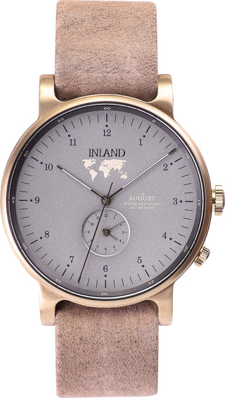 La Maison Inland Montre de 41mm avec ceinture supplémentaire de 20mm The August - Unisexe