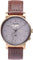 La Maison Inland Montre de 41mm avec bracelet classique supplémentaire de 20mm The August - Unisexe - Antique Gold - Grey - Brown Leather