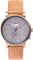 La Maison Inland Montre de 41mm avec bracelet classique supplémentaire de 20mm The August - Unisexe - Antique Gold - Grey - Natural Leather