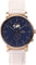 La Maison Inland Montre de 41mm avec bracelet classique supplémentaire de 20mm The August - Unisexe - Antique Gold - Navy - Cream Suede