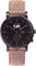 La Maison Inland Montre de 41mm avec bracelet classique supplémentaire de 20mm The August - Unisexe - Black - Black - Rustic Grey Leather